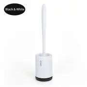 ecoco Bathroom Silicone Bristles Toilet Brush With Holder Set Cleaning Brush TPR