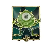 Disney Loungefly Pixar Stained Glass Mike Wazowski Individual Pins