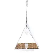 Acrylic Window Bird Feeder with Suction Cup for Bird Watching Inside Outside