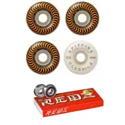 Spitfire Skateboard Wheels F4 Classics 99A Orange 53mm Bones Super Reds Bearings