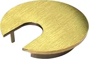 Electriduct 2.5" Metal Desk Grommet 62.5mm Cable Hole Cover Wire Cord Organizer | Brushed Brass