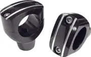 Harddrive Black Handlebar Risers 2in for 1in Bar Harley Bad Boy 95-97