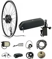 TDR 350W Electric Bike Conversion Kit for 29" 28" 700C Rear Wheel Hub with 36V 13Ah Battery, Waterproof Wiring, Throttle and Pedal Assist