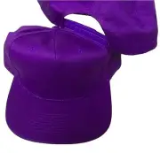 1dz (12) BLANK PURPLE VINTAGE SNAPBACK HAT baseball cap old school prints A105KC
