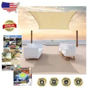 Durable 7' x 10' Heavy Duty Sun Shade Sail - UV Block, Waterproof & Breathable