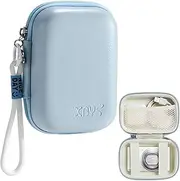Digital Camera Case Compatible with CAMKORY/for Kodak PIXPRO/for Lecran/for VAHOIALD/for Canon IXUS 285 HS, Small Travel Cameras Storage Holder for Accessories SD Card (Light Blue-Large)