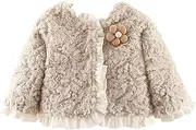 [Generic] Lightweight Girls Jacket Long Sleeve Round Neck Solid Color Jacket Zipper Hooded Windproof Long Sleeve Coats For Girls Or Boys Winter Coat For Infant Girl