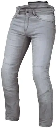 Macna Stone Motorcycle Jeans, grey, Size 38 for Men