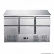 Compact Workbench Fridge 6 Drawer S/S 368L Restuarant Cafe Kitchen Fridge Food