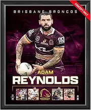 Adam Reynolds Brisbane Broncos Official Nrl Player Print Framed
