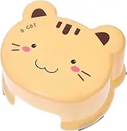 GETAJGHSD Small Cartoon Step Stool Thickened Non Slip Bathroom Stool for Plastic Design for Bathing Shoe Changing Easy to Carry and Store