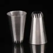 D66 #18 Open Star Icing Nozzle Piping Tip Stainless Steel Cake Decorating Tip:PW