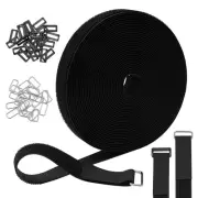 Hook and Loop Straps, Adjustable Fastening Cable Straps, Arbitrarily Cut Fixi...