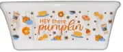 Royal Norfolk Ceramic Mini Loaf Pan "Hey there pumpkin"