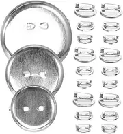 [KONTONTY] Crafted Diy Brooch Bases 90pcs Alloy Trays Pin Backs Decorative Pins Breastpin Sets