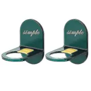 2pcs Shower Gel Bottle Rack Shower Soap Holder Hook Wall Mounted Shower Caddy For Shampoo Lotion Bottle