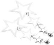 GETAJGHSD Star Earrings Dangle Small Earrings Star Earrings Hoops Fashion Star Earrings Dangle Ear Studs Star Molding Earrings Buckles Star Earrings Elegant Star Earrings Iron Golden