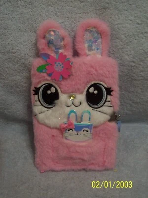 Claire's Kitty Cat Journal Diary With Mini Journal & Lock & Key New