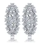 Made With Swarovski Crystals The Nettie Elegant Silver Earrings S4