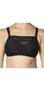 Amoena Dana SB 0750 Mastectomy Lace Cami Bra Pocketed Black 38 D