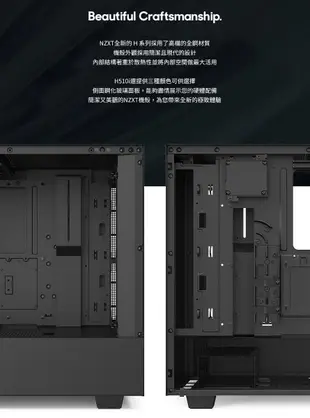 ~協明~ NZXT美商恩傑 H510i 數位控制 全透側電腦機殼 / 內建Smart Device V2數位控制盒