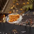 Pizza Pan Multi Holes Foldable Handle Frying Pan for Kitchen Camping Chapati