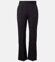 [Max Mara] Max Mara Teismo jersey cropped pants UK 4 black
