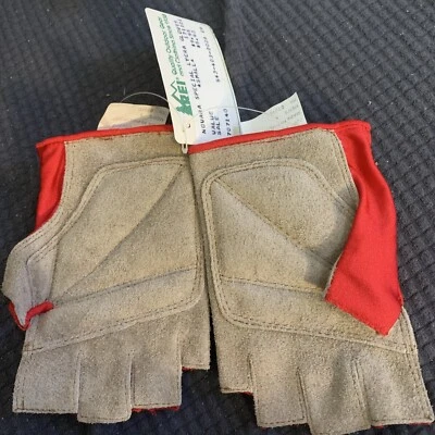 Vintage Novara By REI Lifeline Cycle Gear Leather Gloves, Size Small