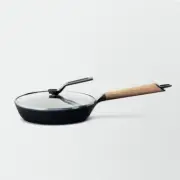 Vermicular FP20-28cm EGG & TOAST Frying Pan wood Hand Deep type Oak japan