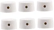 LIFKOME 6Pcs Plastic Control Knobs for Electric Guitar Bass Durable Tone Volume Adjust Knobs Stylish Design for Amplifiers and Instruments