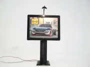 Scale 1:43 LED light Diorama commercial billboard miniature Display decoration