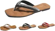 [Generic] Women's Fashion Rhinestones Design Slides Sandals Open Toe Comfort Non-Slip Indoor and Outdoor Use Pool Party Home