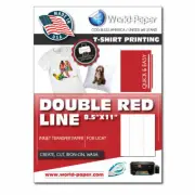 Iron On Heat transfer Paper for Light Garments Iron On DOUBLE RED LINE 11x17