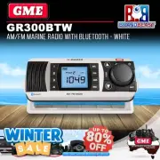 GME GR300BTW White AM/FM Marine Radio with Bluetooth