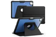 iPad Air 13 2024 (M2 A2898) Auto Sleep Shockproof Case with Pen Holder-Blue