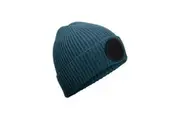 Beechfield Unisex Adult Fashion Circular Patch Beanie (Airforce Blue/Black) (One Size)