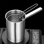 Deep Fryer Pan, Thick Kitchenware with Handles, Frying Basket, Cooking Pot for