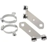Memphis Shades Lowers Windshield Hardware Kit - Springer (Chrome) MEM9894