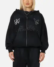 [The Anti Order] The Anti Order Post Season Zip Hoodie Sunfade Black - Size 3XL 3XL Sunfade Black