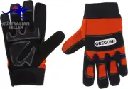 Oregon Protective Chainsaw Work Safety Gloves, Left-Hand Protection, Size Large