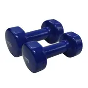 4kg x 2 Vinyl PVC Dumbbell Hand Weight - PVC Rubber Coated - Total 8kg