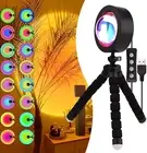 Sunset Lamp, [17 Colors-In-1] Sunset Projection Lamp, 360° Rotation Sunset Proje