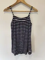 Peter Alexander JR Girls Spaghetti Strap PJ Nightie Top Size 14 NEW Navy Stripes