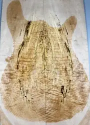 Acoustic Guitar Top 5A Ripple Spalted Maple Bookmatched Wood Set Luthier Supply