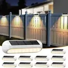 Outdoor Solar Lights for Outside, 10 Pack Bright Solar Fence Lights with Mult...