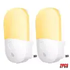 LED Night Light Plug-in, Dusk to Dawn Sensor Warm White for Kids Bedroom Hallway
