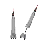 YOUFOY Mercury Atlas Rocket [1:110 Scale] Model 136 Pieces Building Kit Set