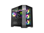 GAMEMAX HYPE-A Black Steel / Tempered Glass ATX,Micro ATX,Mini-ITX Computer Case
