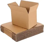 COMNESTBI Reusable Cardboard Boxes 10 Pack Small Kraft Boxes for Moving Packaging Shipping