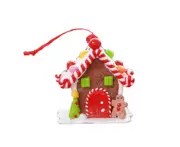 Christmas Church Village,Christmas Collectible Buildings,Christmas Small House, Christmas Ornament,Color:B